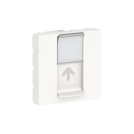 Unica prise pour 1 RJ45 S-One spéciale goulotte 2 mod Blanc méca seul SCHNEIDER NU941118T
