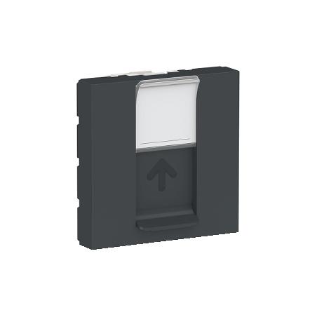 Unica prise pour 1 RJ45 S-One 2 mod Anthracite méca seul SCHNEIDER NU941154