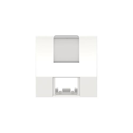 Unica prise pour 1 RJ45 Keystone/Systimax 2 mod incliné Blanc méca seul SCHNEIDER NU946418