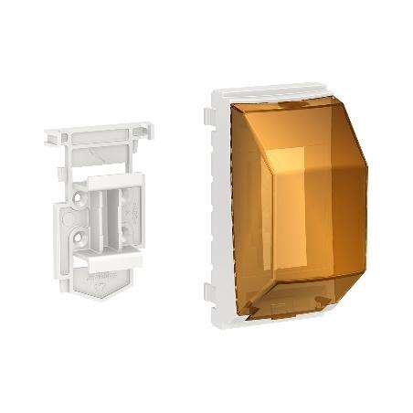 Unica accessoire rail DIN 1 ou 2 mod de 18mm pour poteau OptiLine SCHNEIDER NU9800