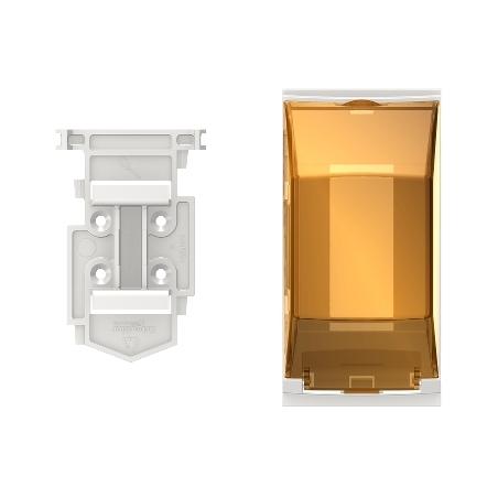 Unica accessoire rail DIN 1 ou 2 mod de 18mm pour poteau OptiLine SCHNEIDER NU9800