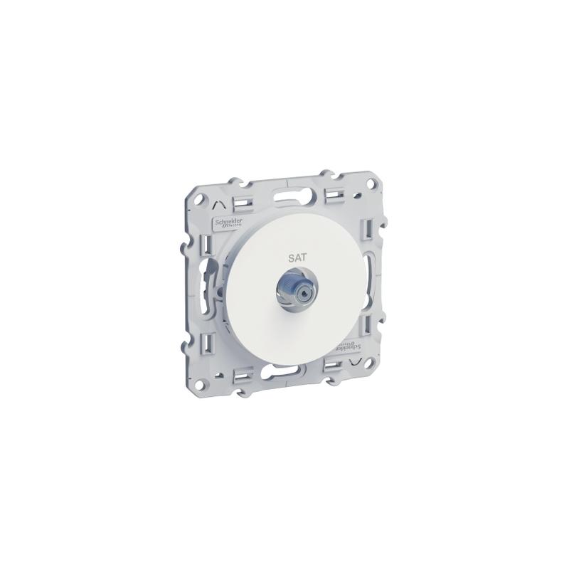 Odace prise SAT Blanc à vis SCHNEIDER S520446