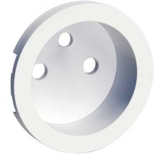 Odace Blanc enjoliveur seul prise de courant 2P+T 16A SCHNEIDER S520659 2