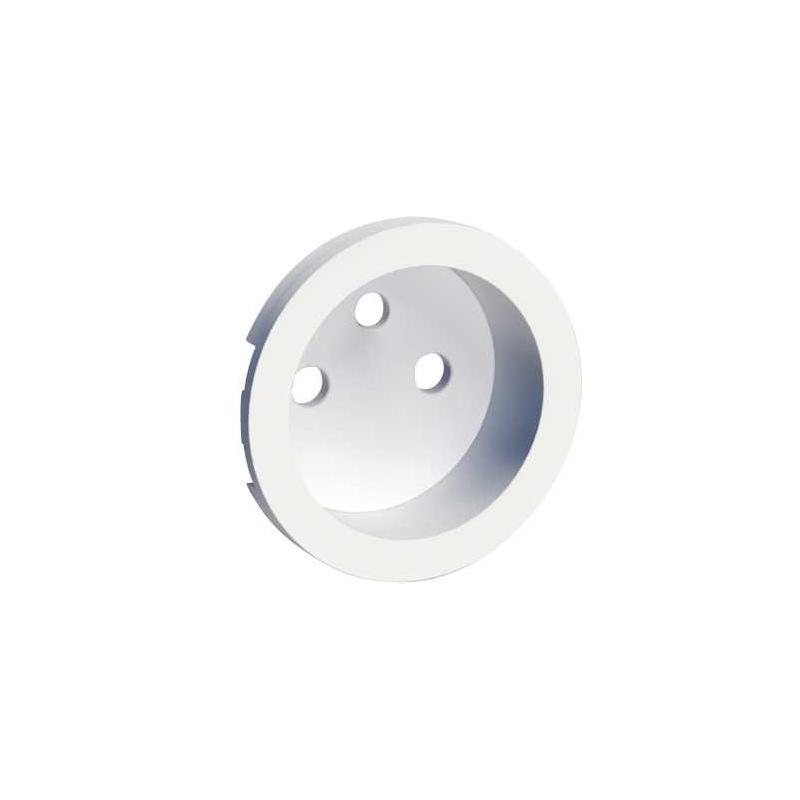 Odace Blanc enjoliveur seul prise de courant 2P+T 16A SCHNEIDER S520659