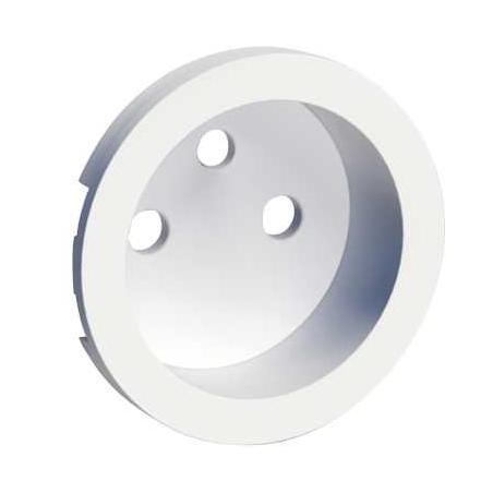 Odace Blanc enjoliveur seul prise de courant 2P+T 16A SCHNEIDER S520659