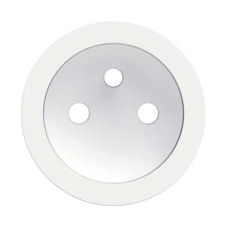 Odace Blanc enjoliveur seul prise de courant 2P+T 16A SCHNEIDER S520659
