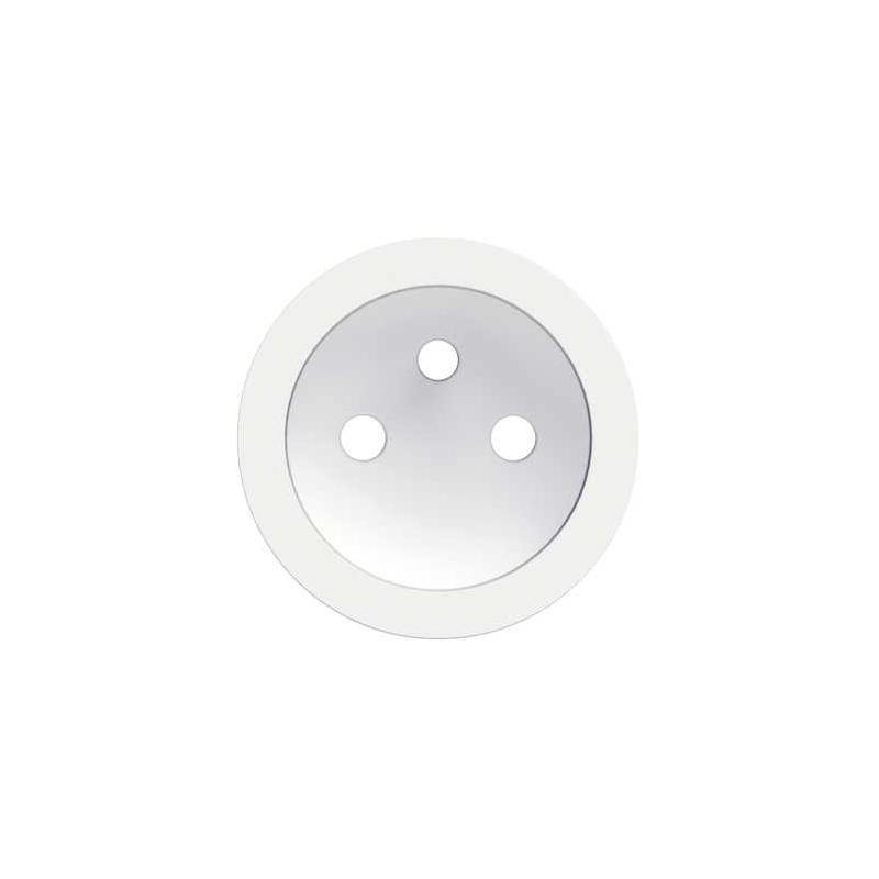 Odace Blanc enjoliveur seul prise de courant 2P+T 16A SCHNEIDER S520659