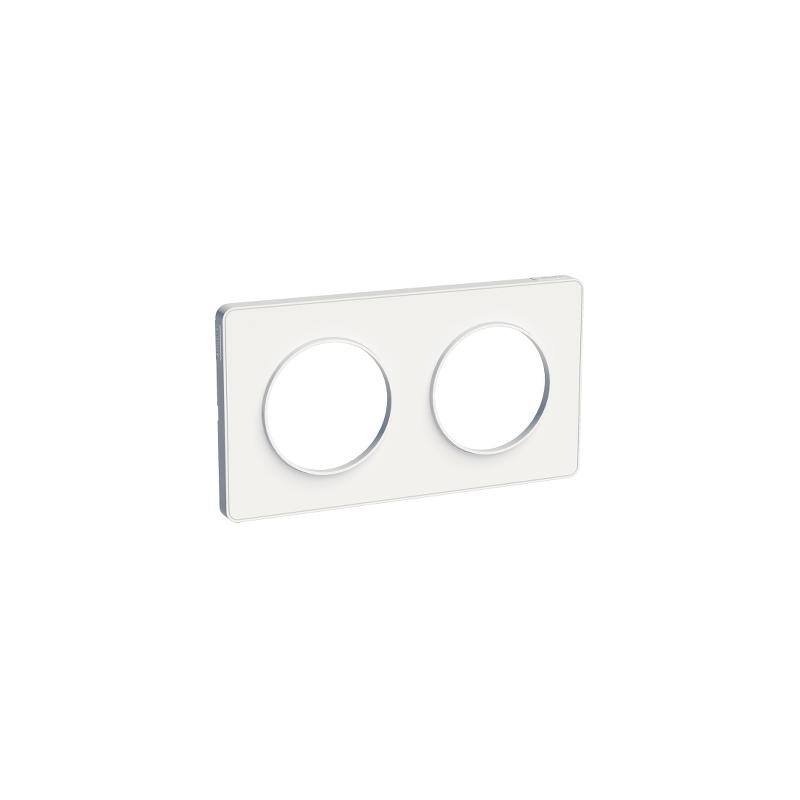 Odace Touch plaque Blanc horiz. ou vert. entraxe 71mm SCHNEIDER