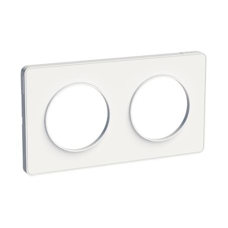 Odace Touch plaque Blanc horiz. ou vert. entraxe 71mm SCHNEIDER