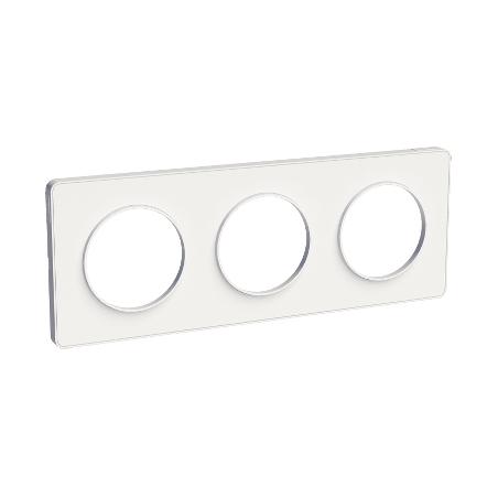 Odace Touch plaque Blanc horiz. ou vert. entraxe 71mm SCHNEIDER