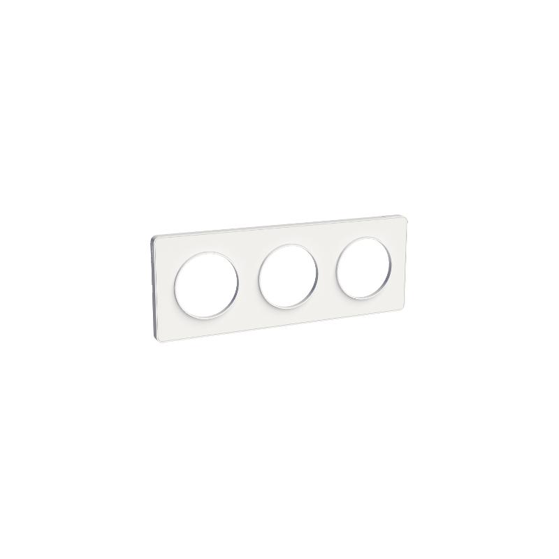 Odace Touch plaque Blanc horiz. ou vert. entraxe 71mm SCHNEIDER