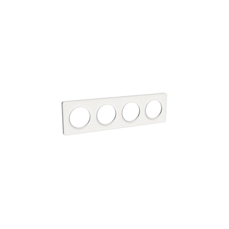 Odace Touch plaque Blanc horiz. ou vert. entraxe 71mm SCHNEIDER