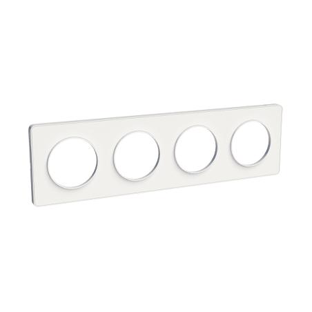 Odace Touch plaque Blanc horiz. ou vert. entraxe 71mm SCHNEIDER