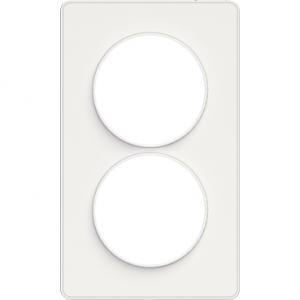Odace Touch plaque Blanc avec liseré Blanc verticaux 57mm SCHNEIDER 2