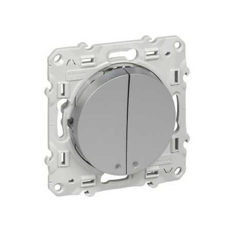 Odace poussoir lumineux 10 A à vis LED bleu 0 15 mA localisation SCHNEIDER