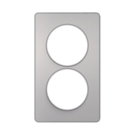 Odace Touch plaque Alu verticaux entraxe 57mm SCHNEIDER