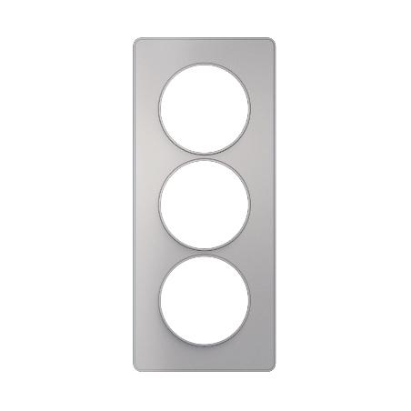 Odace Touch plaque Alu verticaux entraxe 57mm SCHNEIDER