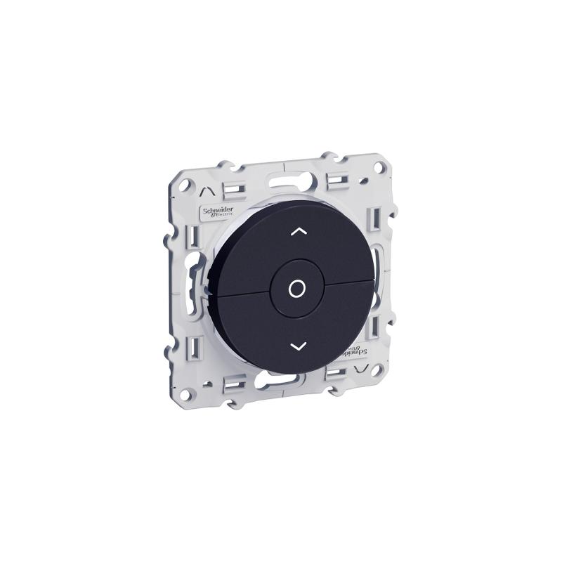 ODACE INTERRUPTEUR ANTHRACITE 3 BOUTONS MONTÉE/DESCENTE/STOP POUR VOLETS-ROULANTS SCHNEIDER S540208