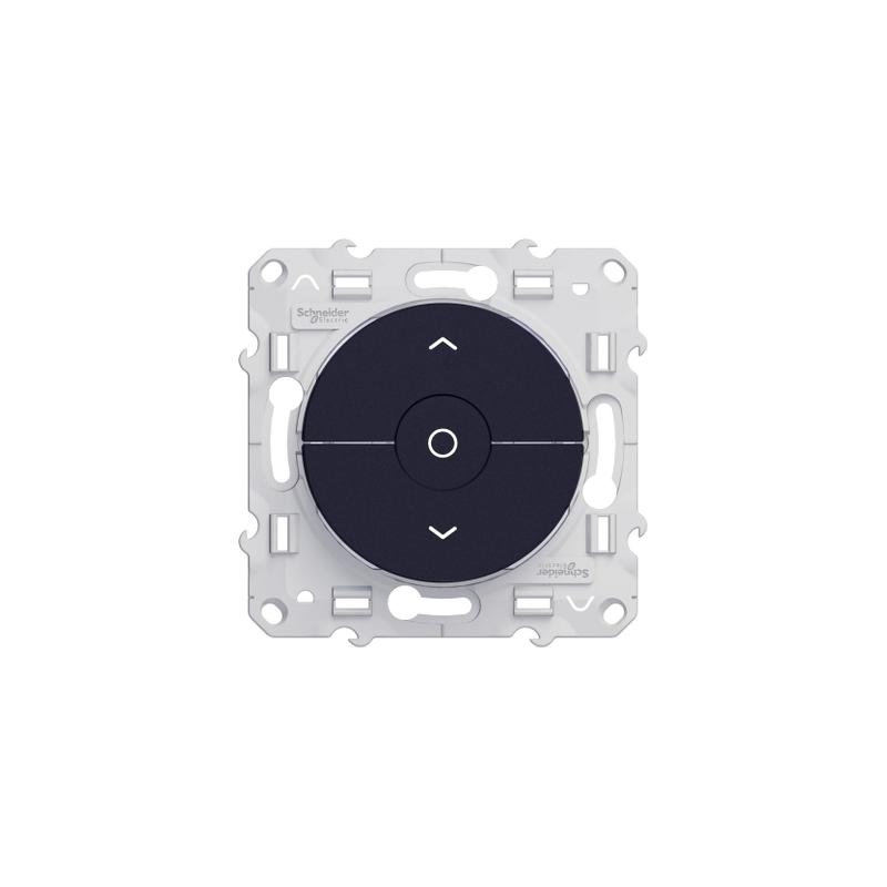ODACE INTERRUPTEUR ANTHRACITE 3 BOUTONS MONTÉE/DESCENTE/STOP POUR VOLETS-ROULANTS SCHNEIDER S540208