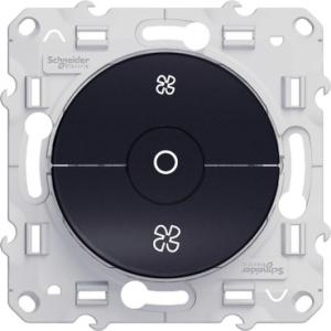 ODACE INTERRUPTEUR VMC ANTHRACITE AVEC POSITION ARRÊT À VIS SCHNEIDER S540243 2