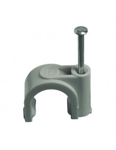 100 Attaches Fixfor grise RAL7035 pour câble rond Ø9mm LEGRAND 031528