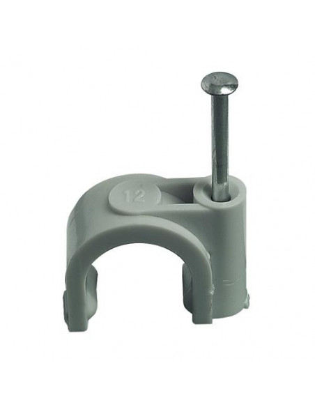 100 Attaches Fixfor grise RAL7035 pour câble rond Ø9mm LEGRAND 031528