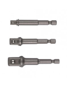 SET 3 ADAPTATEURS (1/4 HEX. 1/4 CARRÉ) HIKOKI (HITACHI) 751970