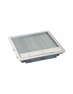 Couvercle métal revêtement inox pour boite de sol version standard 8 modules ou 12 modules LEGRAND 088003