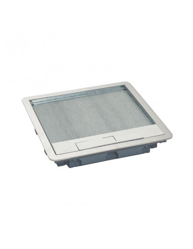 Couvercle métal revêtement inox pour boite de sol version standard 8 modules ou 12 modules LEGRAND 088003