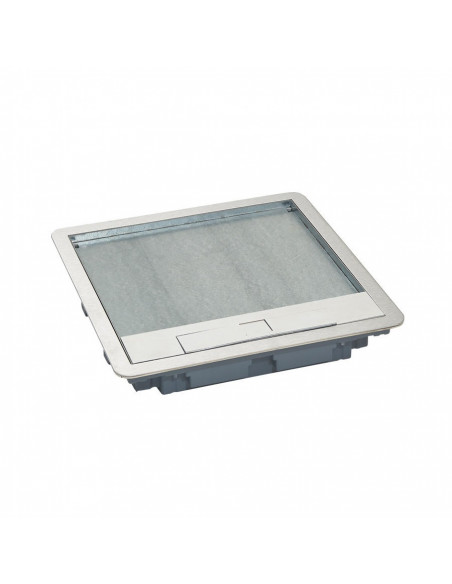 Couvercle métal revêtement inox pour boite de sol version standard 8 modules ou 12 modules LEGRAND 088003