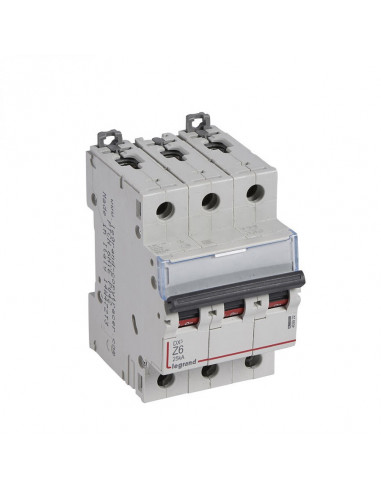 DISJONCTEUR DX3 3 POLES COURBE Z 6A 25KA LEGRAND 409922