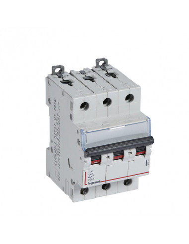 DISJONCTEUR DX3 3 POLES COURBE Z 3A 25KA LEGRAND 409920