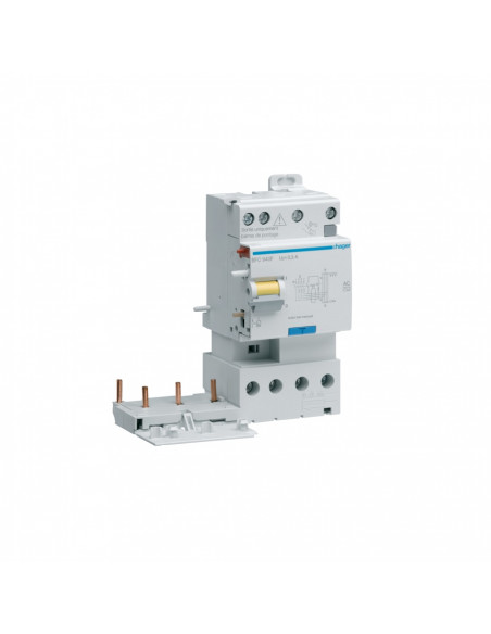 Bloc différentiel double sortie 3P+N 25A 30mA type AC HAGER BDC925F
