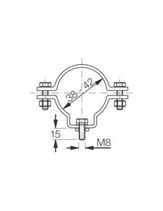 R12 Colliers de fixation (2p) CEAG Crouse-Hinds 50021