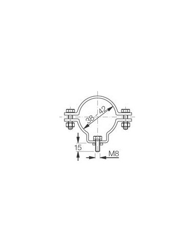 R12 Colliers de fixation (2p) CEAG Crouse-Hinds 50021