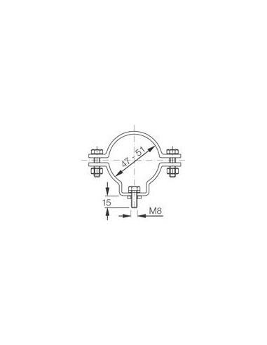 R22 Colliers de fixation (2p) CEAG Crouse-Hinds 50022