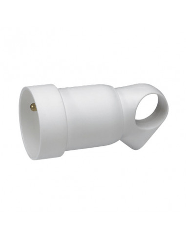 PROLONGATEUR PRISE 2P+T 16A FRANCO BELGE ANNEA U FIXE PLASTIQUE SORTIE DROITE BLANC LEGRAND 093904