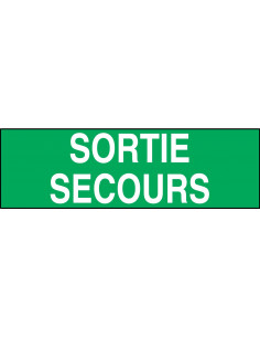 Etiquette H 7 SORTIE SECOURS LUMINOX LUM10406