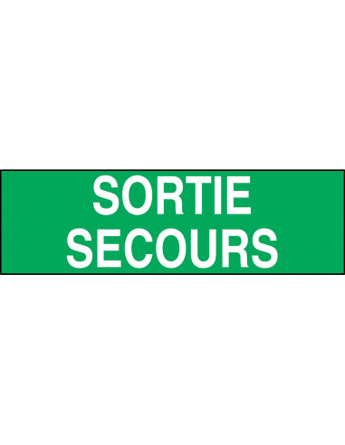 Etiquette H 7 SORTIE SECOURS LUMINOX LUM10406