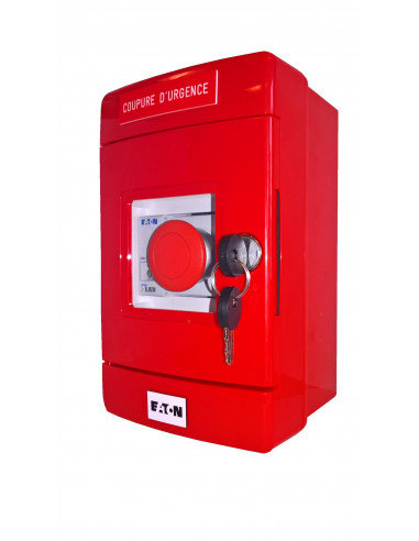 Coffret coup de poing 1/4 tour avec voyants IP55 NUGELEC NUG37001
