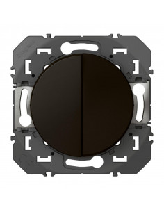 DOUBLE BOUTON POUSSOIR NOIR COMPOSABLE DOOXIE LEGRAND 095265