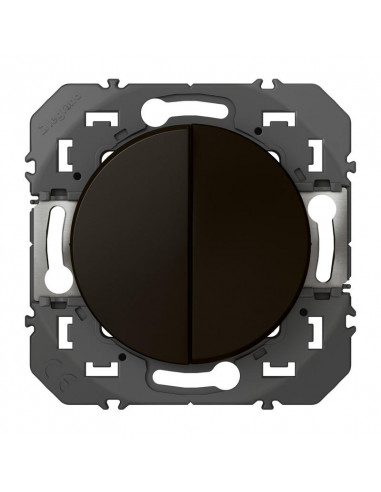DOUBLE BOUTON POUSSOIR NOIR COMPOSABLE DOOXIE LEGRAND 095265