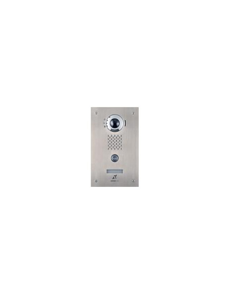 Platine vidéo encastrée anti-vandal 1 BP IP/SIP inox accessibilité picto synthèse vocale boucle mag AIPHONE IXDVFL 200938