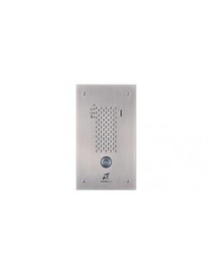 Platine audio encastrée inox 1 BP IP/SIP avec synthèse vocale pictos et boucle magnétique AIPHONE IXSSAL 200945
