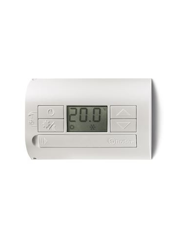 THERMOSTAT D'AMBIANCE BLANC MONTAGE PAROI 1 INVERSEUR 5A ALIM PILES 2 X 1,5V AAA - ANTIGEL-OFF-ETE-HI FINDER 336862