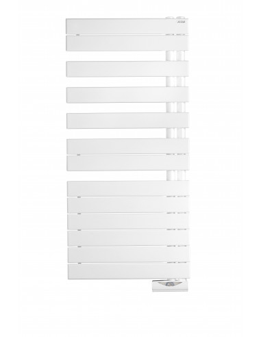 Radiateur sèche-serviettes Fassane Spa Asym électrique droite régul. TF 750 W H 1230 L 550 mm Couleur ACOVA TFR075-055TFC