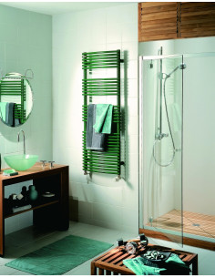 Radiateur sèche-serviettes Kéva Spa eau chaude cintré 1133 W H 1751 L 600 mm racc. 3510 Couleur ACOVA CK-175-060C