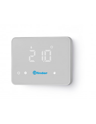Thermostat BLISS hebdomadaire 1 inv 5A 4 piles 1,5V WiFi blanc 423951 FINDER 1C9190030W07