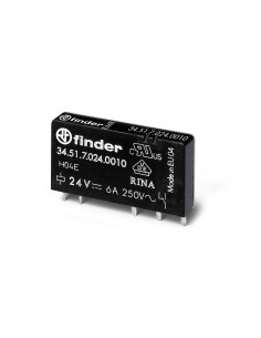 RELAIS CIRCUIT IMPRIME 1RT 6A 12VDC AGNI EPAISSEUR 5mm FINDER 197951 2