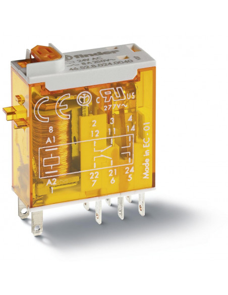 RELAIS EMBROCHABLE 2RT 8A 110VDC INDICATEUR MECANIQUE AGNI FINDER 305004